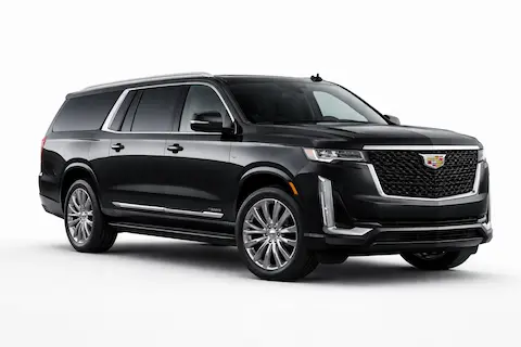 Cadillac Escalade ESV luxury black SUV for executive limo service and corporate transportation in Long Island NY