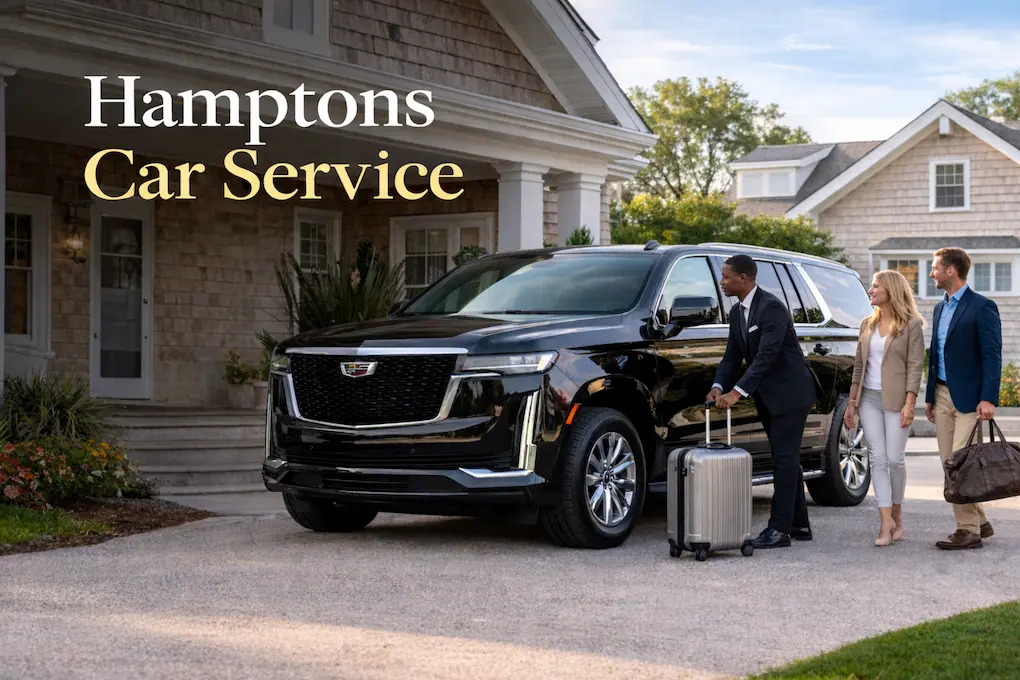 Flat rate Hamptons car service with luxury SUV and professional chauffeur by Rideline