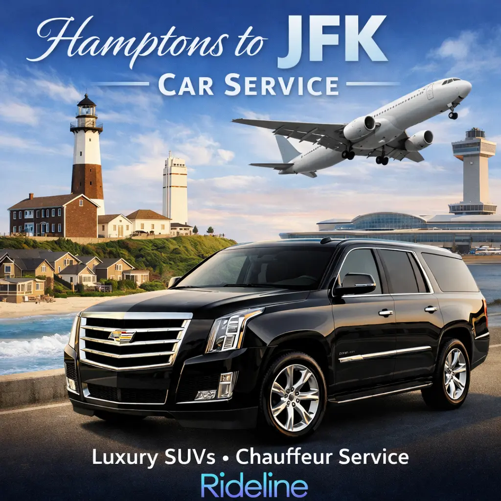 Luxury car service from the Hamptons to JFK Airport by Rideline