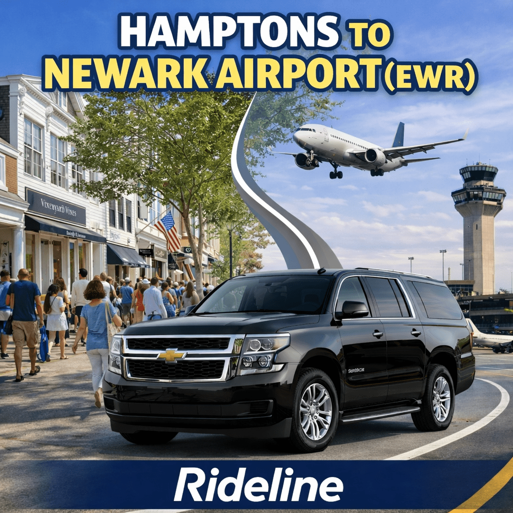 Hamptons to Newark Airport EWR car service by Rideline with Chevrolet