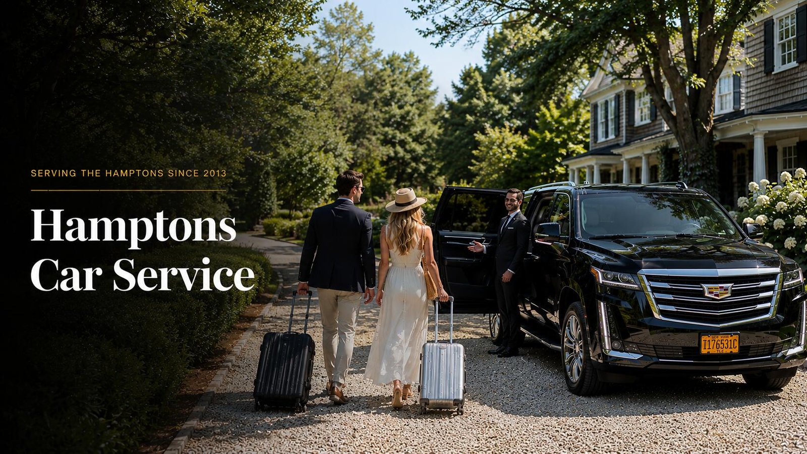 Flat rate Hamptons car service with luxury SUV and professional chauffeur by Rideline.