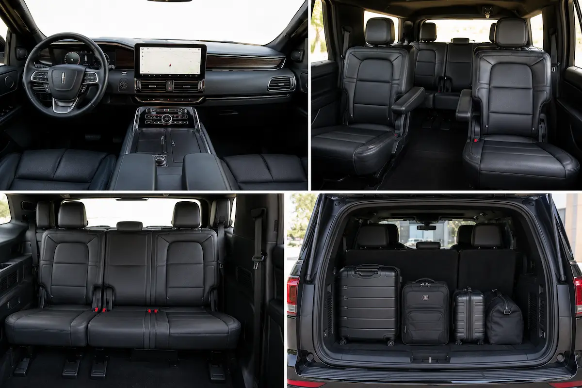 2026 Lincoln Navigator L interior and trunk — Rideline premium SUV Long Island